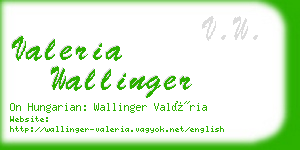 valeria wallinger business card